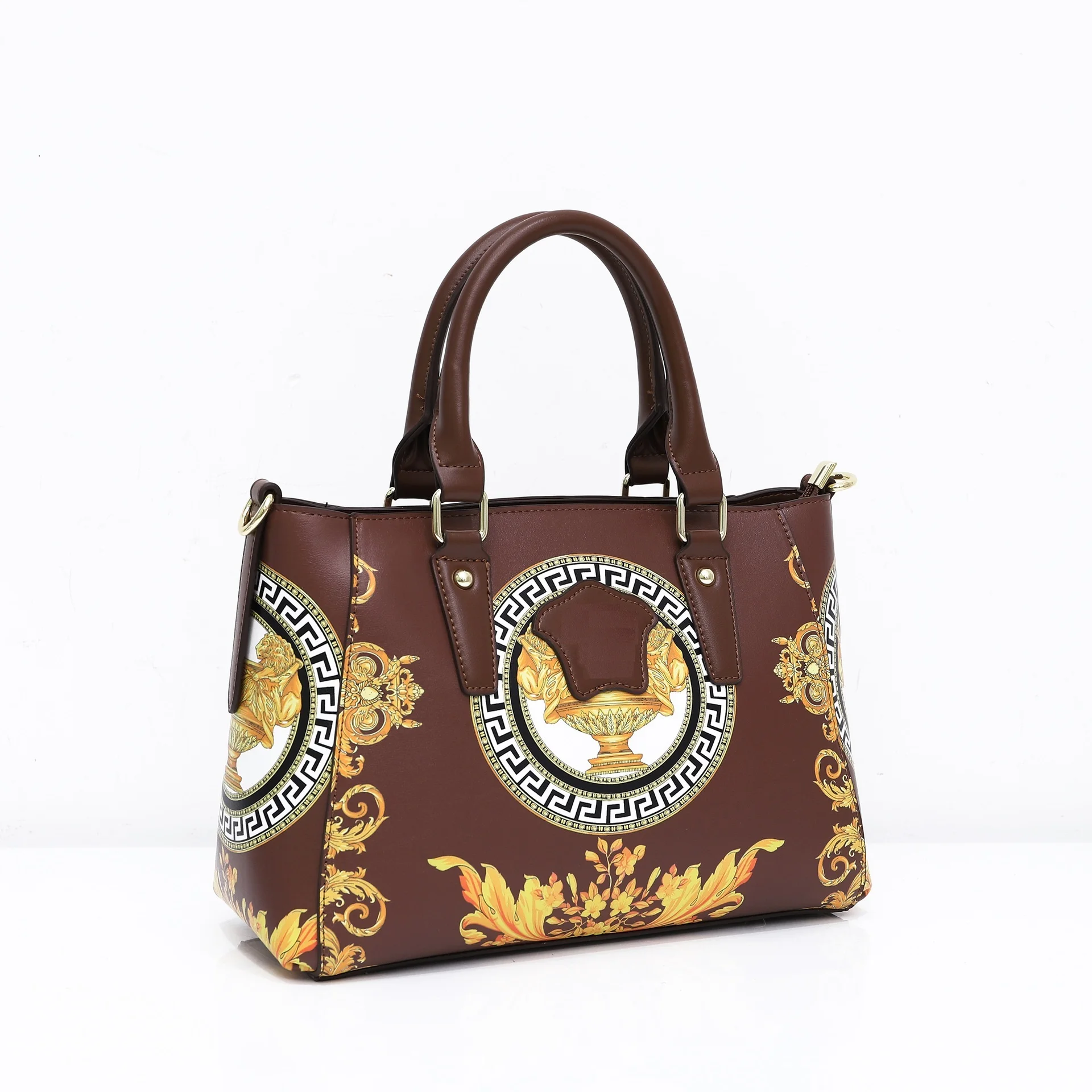 

Luxury Embroidery Women's Handbag High Quality PU Leather Shoulder Bag Female European And American Print Design Bolso Feminina