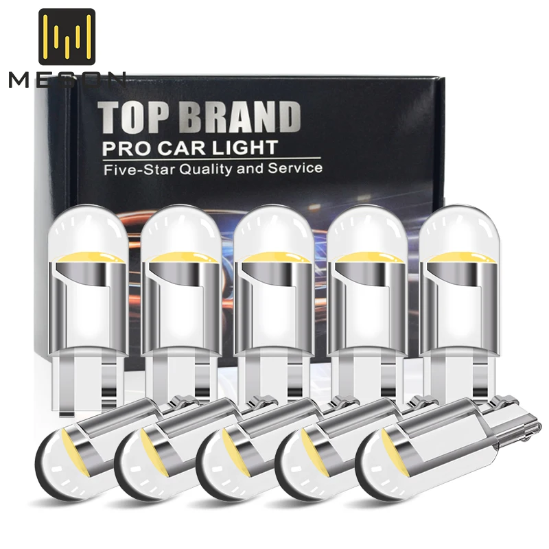 

T10 LED W5W LED WY5W 194 168 501 2825 COB LED Car Wedge Parking Lights Side Door Bulb Instrument Lamp Auto License Plate Light