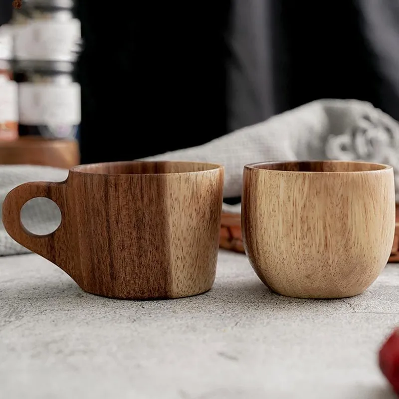 

Watter Bottle Cup 101-200ml Whole Wood Coffee Tea Mug Beer Watter Bottle Cup