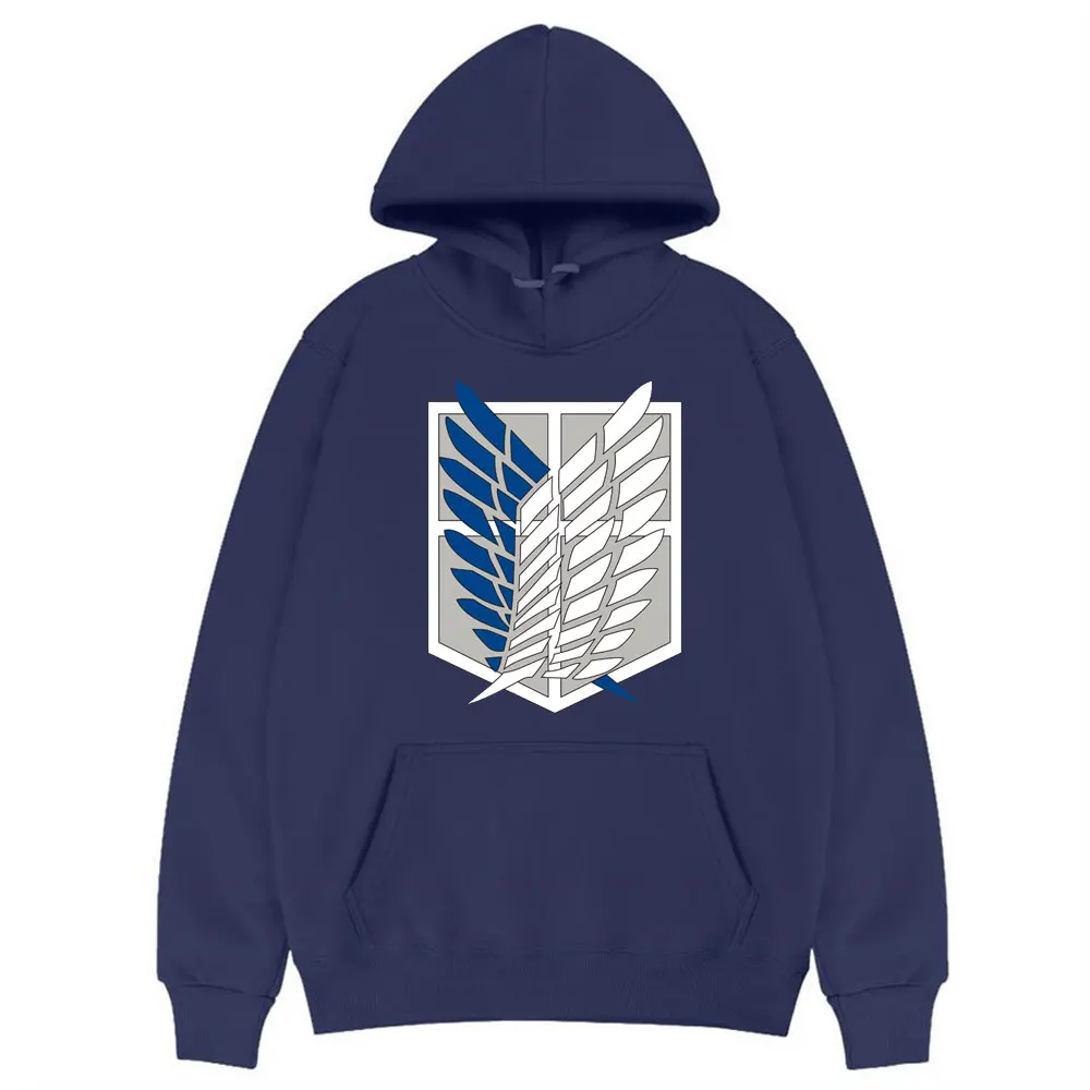 

2021 New Attack on Titan Pattern Print Hood Sweatshirt Top Men Women Fashion Harajuku Hoodies Pullover Male Casual Basic Hoodie