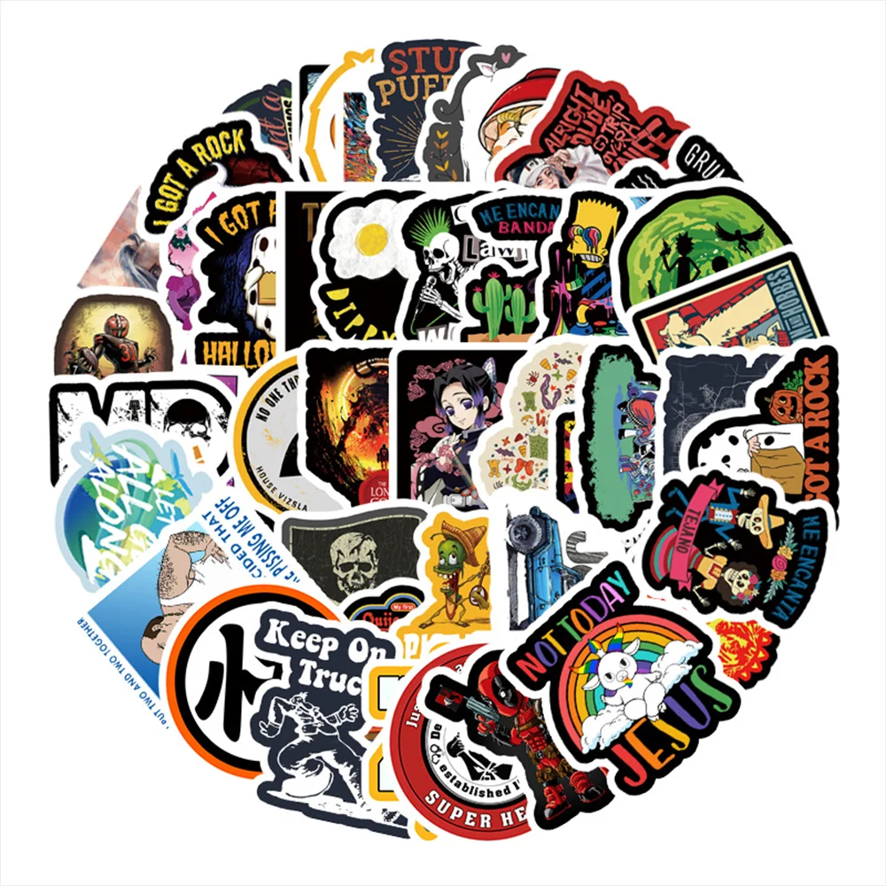 50 шт. наклейки для ноутбука автомобиля шлема чемодана мотоцикла|Наклейки| |