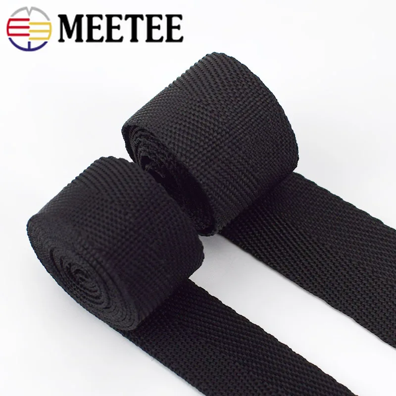 18M 0.9mm Thick Black Polypropylene PP Webbing Ribbon Band Strap Tape For Backpack Knapsack Belt DIY Garments Sewing Accessories|Тесьма| |