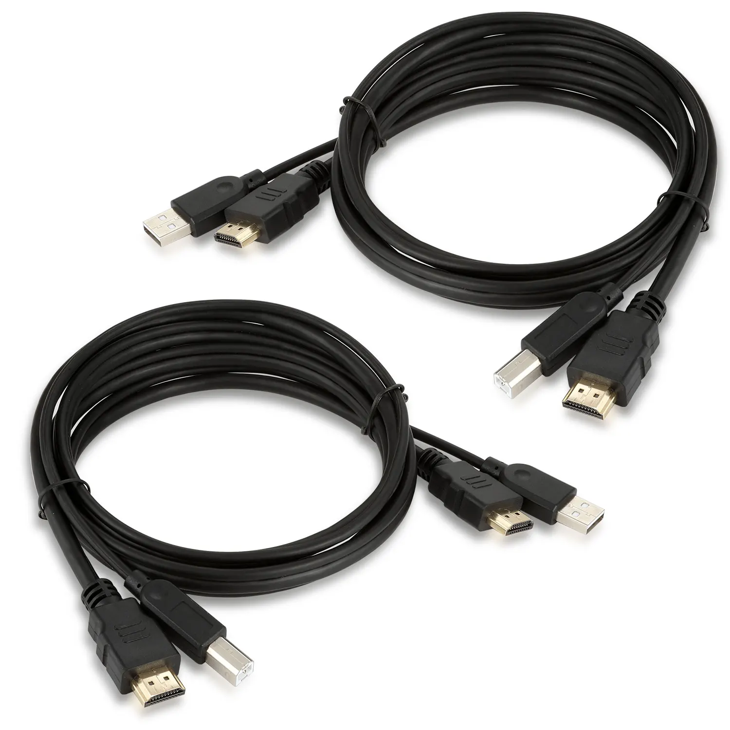 TESmart 2 шт. новый высококачественный 1 5 м HDMI USB KVM выделенный кабель Поддержка USB2.0