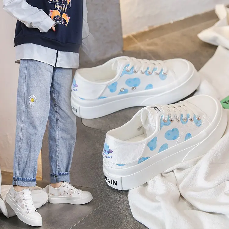 Туфли женские холщовые на шнуровке низкие кроссовки лоферы повседневная обувь