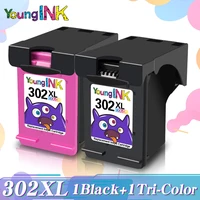 youngink 1 4pcs ink cartridge remanufacture for hp 302 hp302 xl deskjet 4511 4512 4513 4516 2131 2132 2134 2136 2131printer