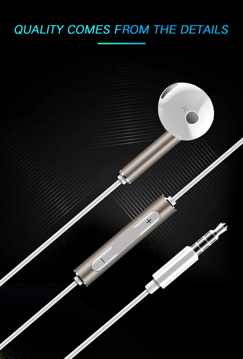 Huawei Honor Original Headset Three-button Remote Control With Microphone Half-ear Headset Original Mobile Phone Headset