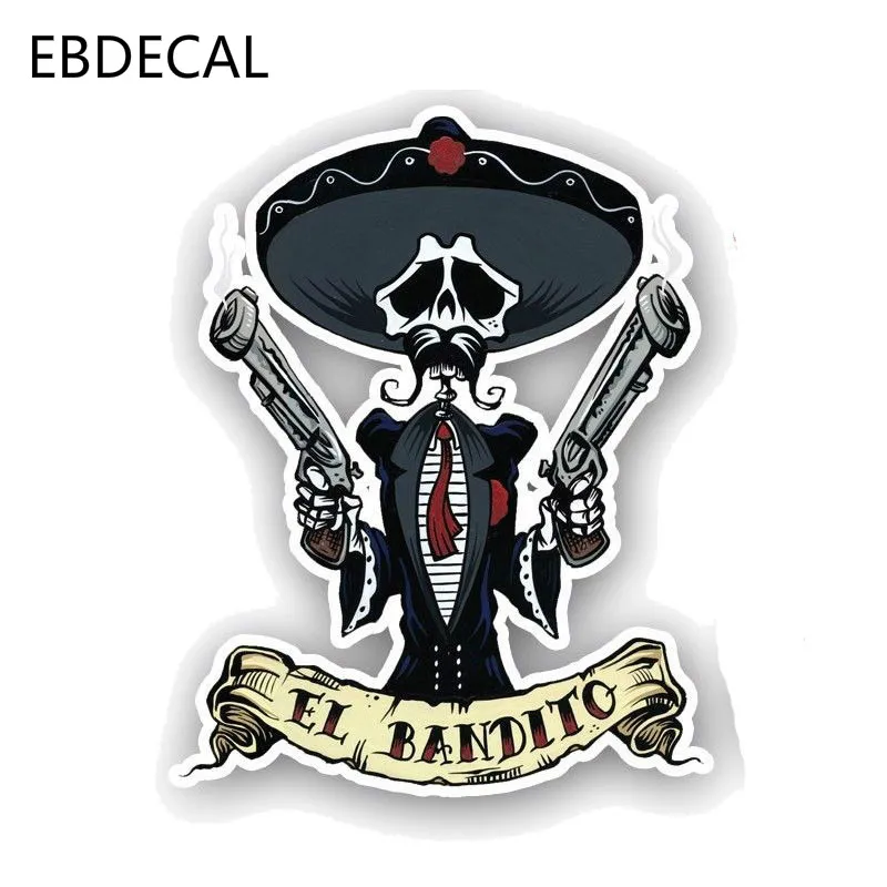 Ebdeckle автомобильные аксессуары EL BANDITO череп для Авто/бампер/окно/наклейка на стену