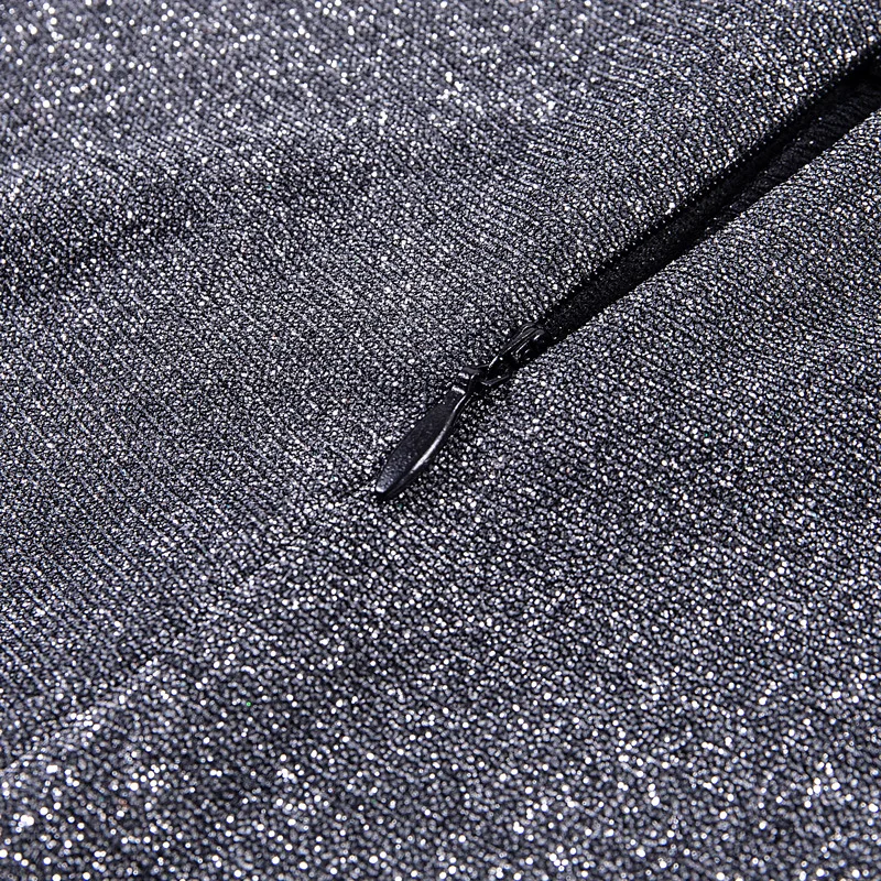 

Viifaa High Waist Silver Glitter Wide Leg Pants Long Trousers Women Night Out Party Clothes Streetwear Fashion Pants