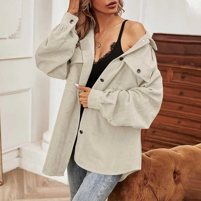 

Women Casual Blouse Jackets 2021 VONDA Female Casual Long Sleeve Coats Spring Autumn Jackets Outerwear Veste Femme Oversized