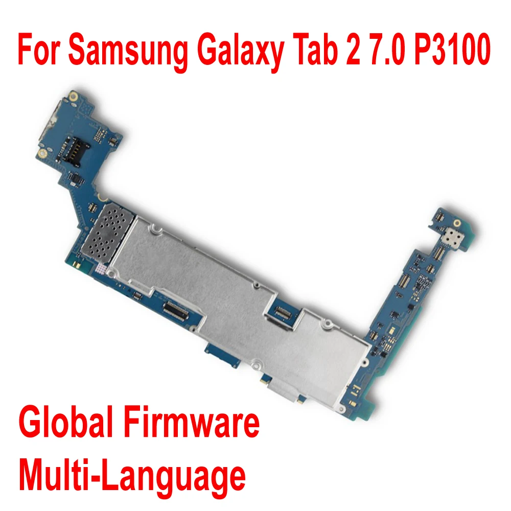 Оригинальная материнская плата для Samsung Galaxy Tab 2 7 0 глобальная прошивка P3100 Wi-Fi и 3G