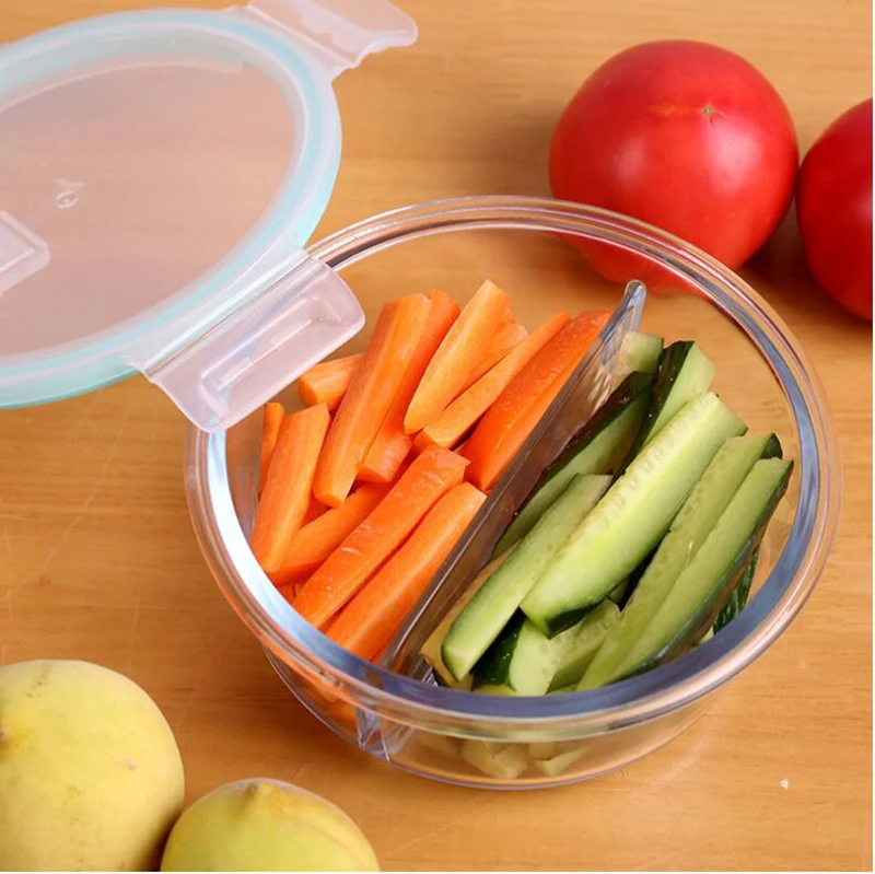 Корейский контейнер bento миска для еды Pyrex прямоугольный Ланч бокс микроволновой