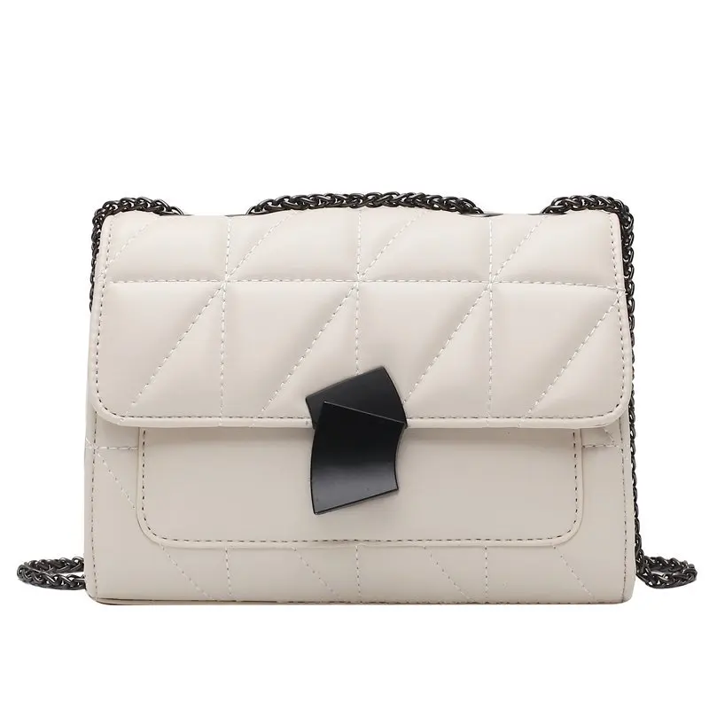 

Elegant Female Square Crossbody bag 2020 Fashion New Quality PU Leather Women's Designer Handbag Chain Shoulder Messenger Bag