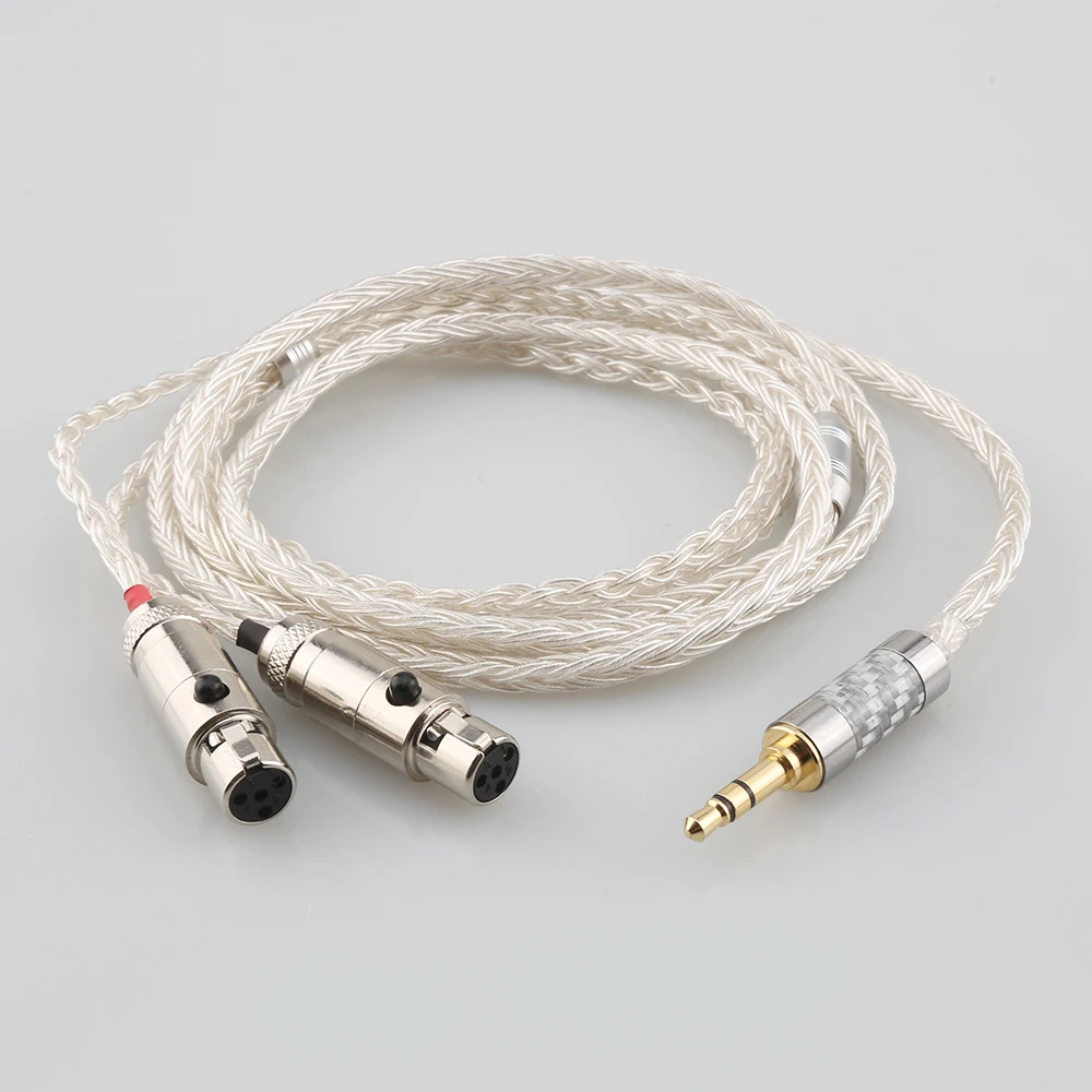 

HiFi 2.5/3.5 16 Core OCC Silver Plated Headphone Earphone Cable For Audeze LCD-3 LCD-2 LCD-X LCD-XC LCD-4z LCD-MX4 LCD-GX lcd-24