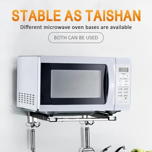 holders kitchen shelf retractable bracket stainless steel microwave oven shelf rack kitchen retractable bracket oven rack free global shipping