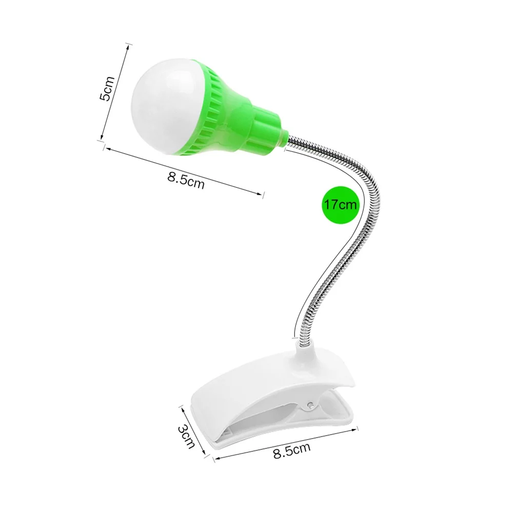 Настольная лампа светодиодная гибкая с USB-клипсой | Лампы и освещение