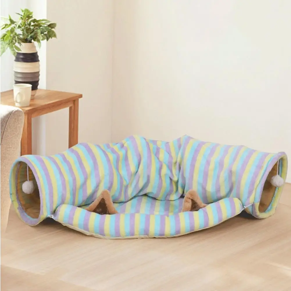 

Pet Tunnel Toy Cat Warm Tunnel House Kitty Tunnel Stylish Pet Tube Toy
