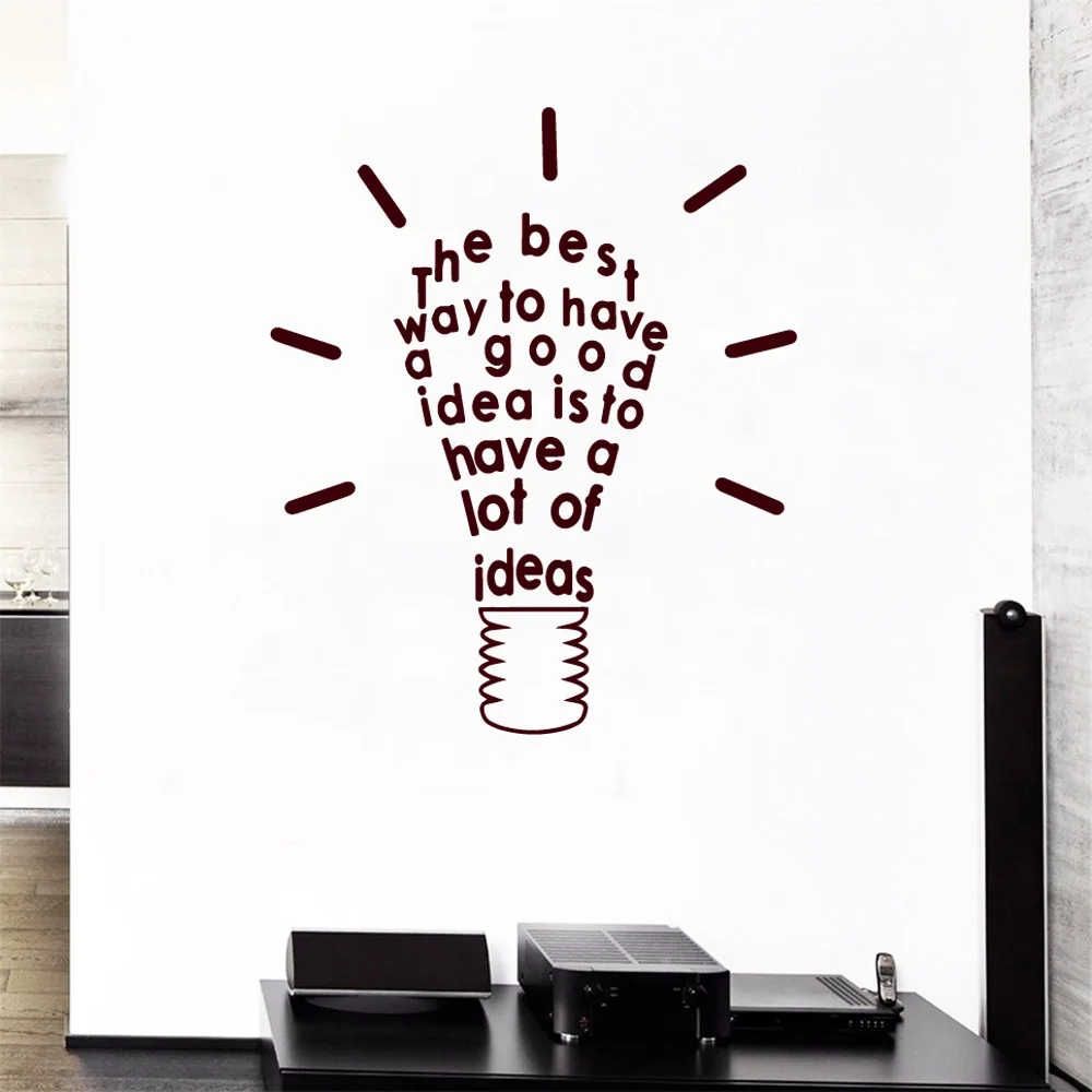 3D лампа идеи Наклейка на стену с цитатами домашний Декор Детский стикер для