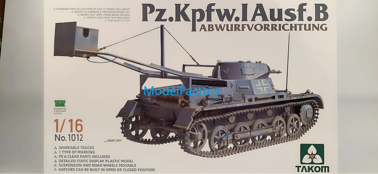 

Takom 1012 1/16 Pz.kpfw.IAusf.B ABWURFVORRICHTUNG