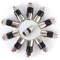 high quality 10pcs new arrival rg6 f type compression 2 7cm high quality snap seal plug connector