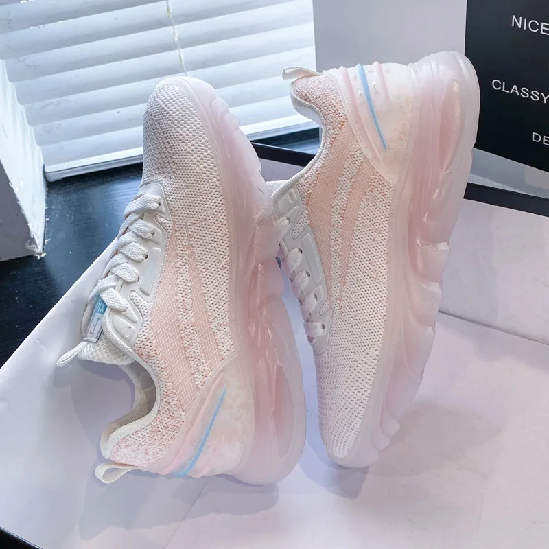

Spring and Summer 2021 New Korean Version of Women's Shoes Tide Students Thick-soled Sneakers Women's RunningFitnessCasualShoes