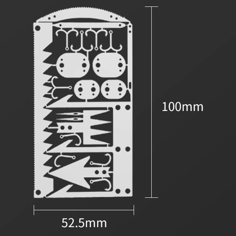 Карточка для выживания на природе многофункциональный инструмент крючок 22 в 1