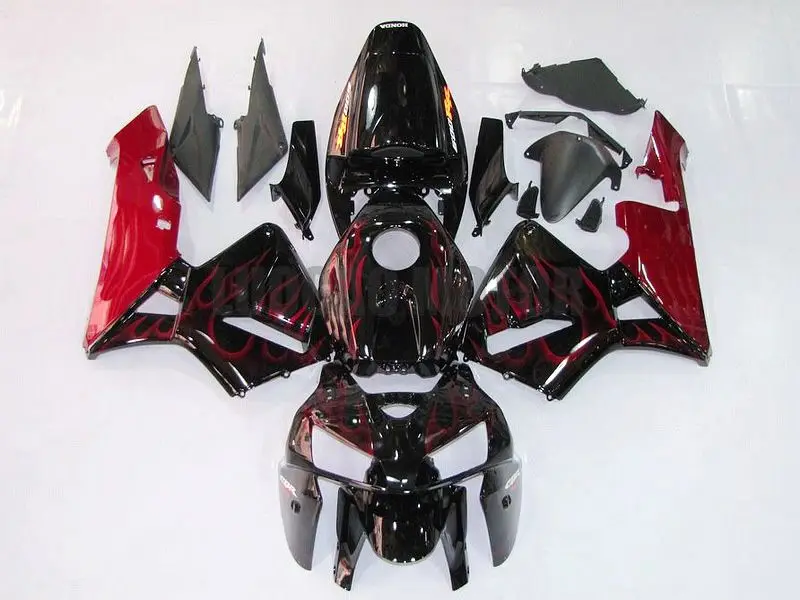 

Injection Cowlings Free Custom Fairing kit for Flame Red HONDA CBR600RR 05-06 CBR 600RR Bodywork F5 2005-2006 ABS Fairings set