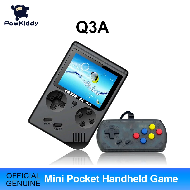 Игровая Ретро консоль Powkiddy Q3A 8 бит Мини карманная портативная игровая приставка