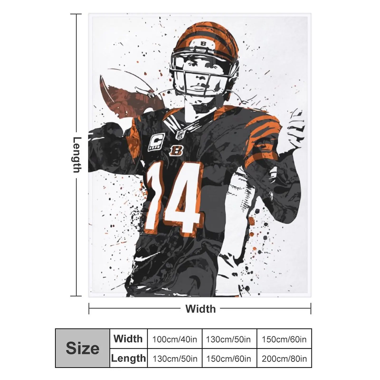 

Blanket 14 Andy Dalton Ultra Soft Micro Fleece Cozy Lightweight Microfiber Flannel All Season Living Room Bedroom Vertical