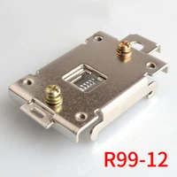 1pcs clamp for single phase mounting rack ssr 40da 25da 35mm din rail fixed buckle solid state relay clip clamp with screw