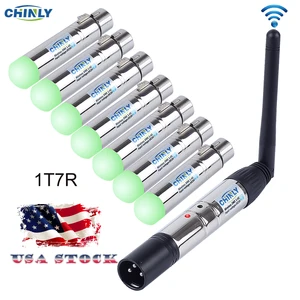 Беспроводной передатчик DMX 2,4G DMX512, приемник лазерного освещения, контроллеры для сценического эффекта, DJ диско DMX передатчики, приемники