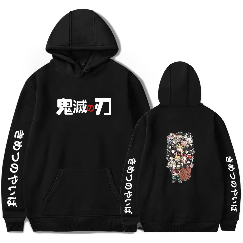 

Anime Hoodie Demon Slayer Oversized Hoodies Sweatshirts Men/Women Autumn Winter Sweatshirt Harajuku Casual Clothing Pullovers