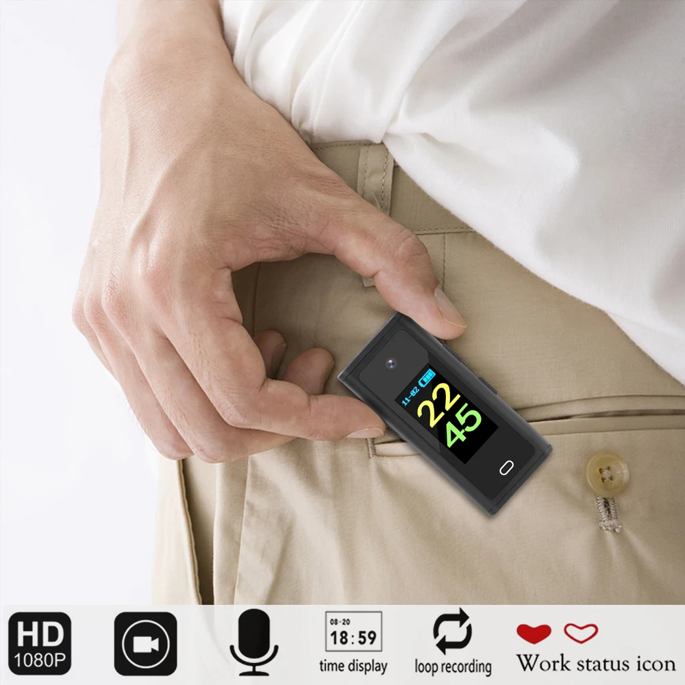 Мини камера 1080P для аэроспорта DV с цветным экраном портативная микровидеокамера