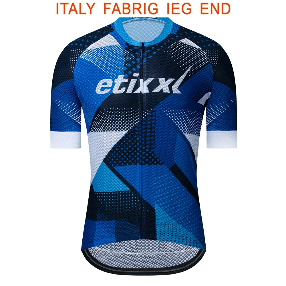 Мужская одежда etixxl Ropa Ciclismo Team с коротким рукавом Майки для велоспорта черная