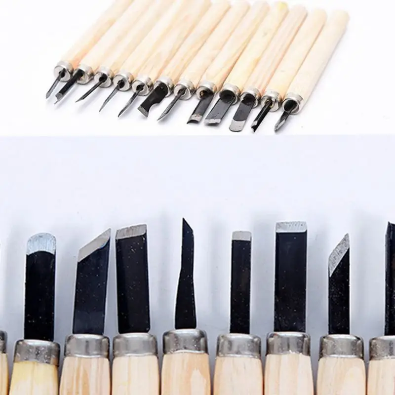 12 шт. инструменты для резьбы по дереву деревянный ремесло самолёт керамический