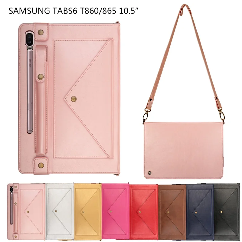 Чехол для Samsung Galaxy tab S6 SM-T860 SM-T865 10 5 дюйма чехол-держатель карандашей умный кожаный