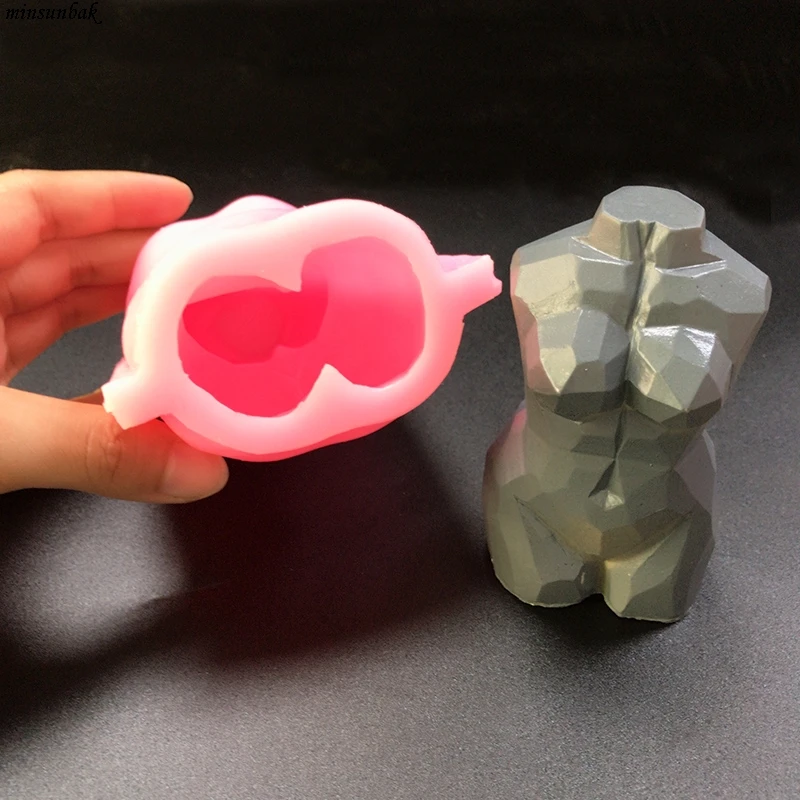 

minsunbak Human Body Silicone Mold Charm Candles For Men And Women, Handmade Soap Molds DIY Gypsum Resin Cake Decoration Mold
