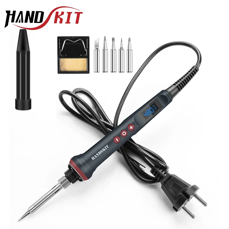 Паяльник Handskit цифровой со светодиодсветодиодный подсветкой 90 Вт 110 В/22