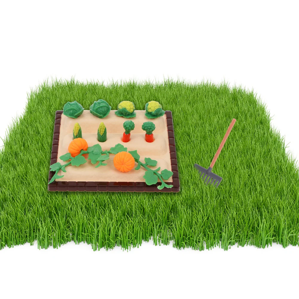 

1 Set Mini Vegetable Field Scene Adornment Mini Farm Tool Mini Landscape Decors