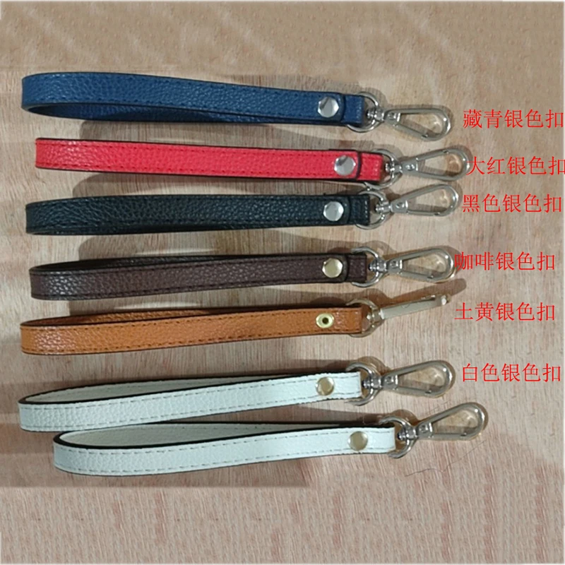 

1PC 2021 New PU leather Wristlet Bag Strap bag Handles DIY purse Rep[placement Handbag Handles for Clutch Purse Wrist Strap