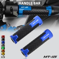 with logo mt 125 motorcycle handlebar grip for yamaha mt125 mt 125 mt 125 2015 2016 2017 2018 2019 moto hand grip bar handle