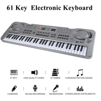 61 keys electronic piano keyboard digital piano organ with microphone educational toys for beginners adults kids children
