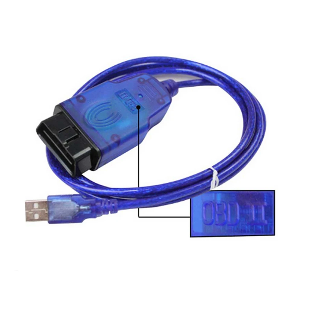 Автомобильный интерфейсный кабель USB Vag Com OBD2 OBD II диагностический сканер Кабель Aux