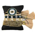 Браслеты ZHONGVI Miyuki, браслет с кристаллами для женщин, модный браслет от сглаза 2021 стразы, ювелирные изделия, регулируемые ювелирные изделия с кисточками