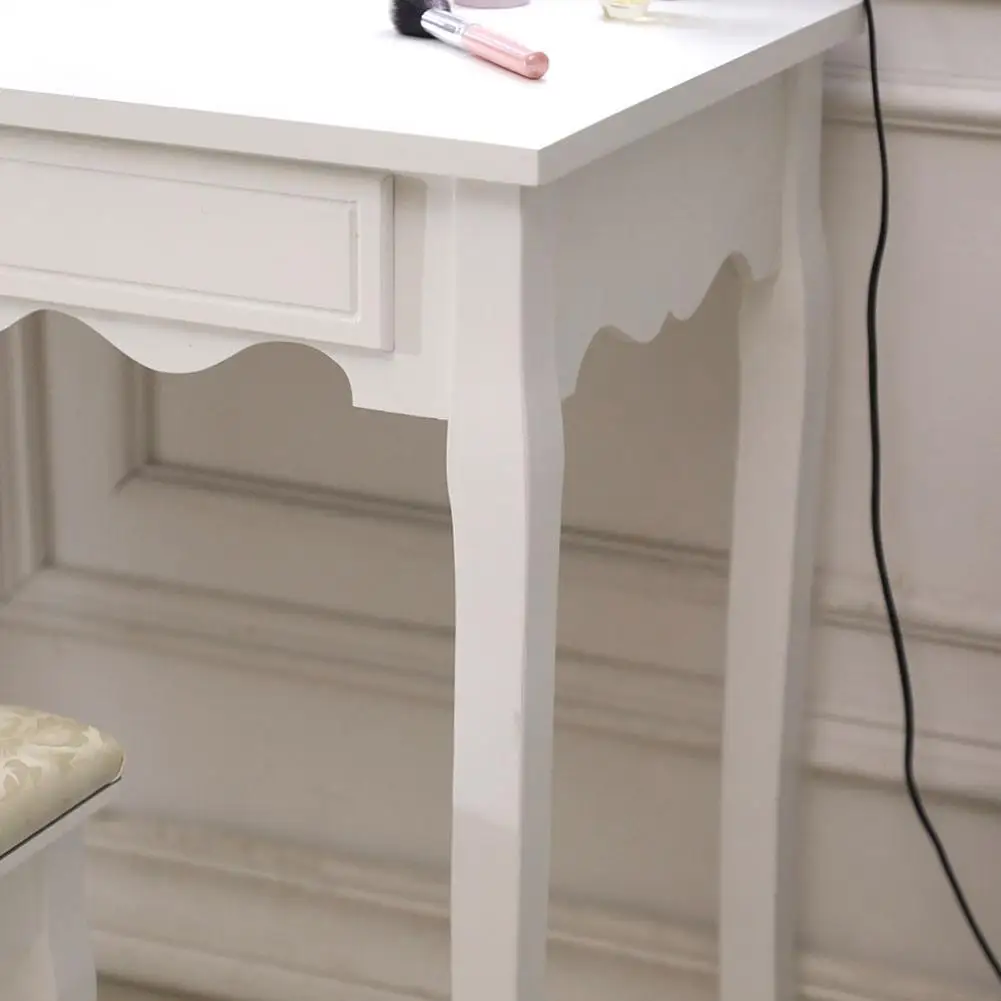 

FCH Generous Mirror Single Pumping Foot With Bulb Warmer Dressing Table Nordic Dresser For Bedroom 75cm Dressing Table