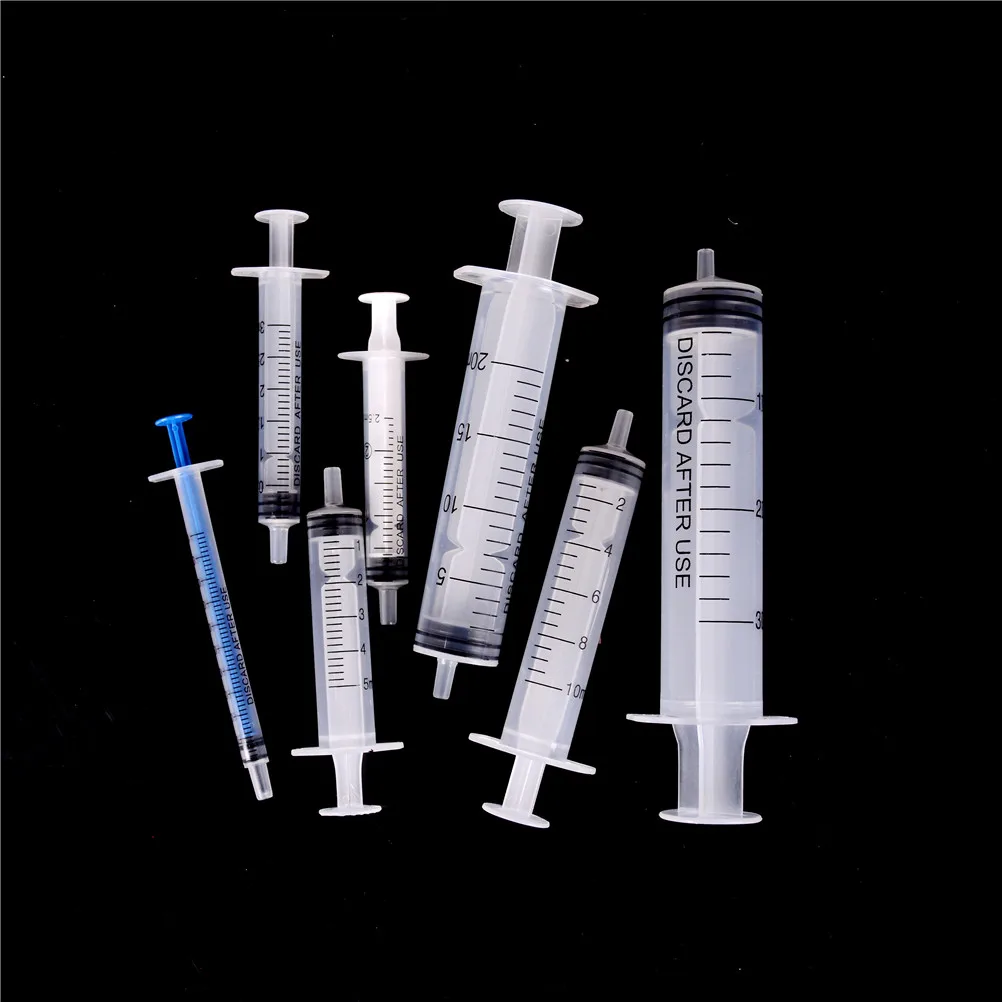 

10Pcs/lot 1ml 2.5ml 3ml 5ml 10ml Disposable Syringe Enema Medica Yringes Feeder Needle Glue Disposable Syringe