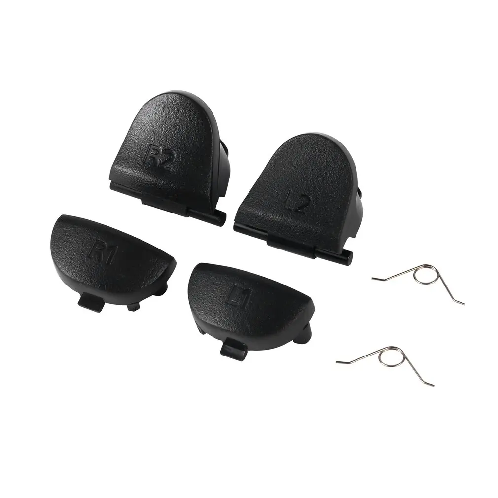 

black Replace Buttons R1 L1 R2 L2 Triggers for Dualshock 4 for PS4 Controller