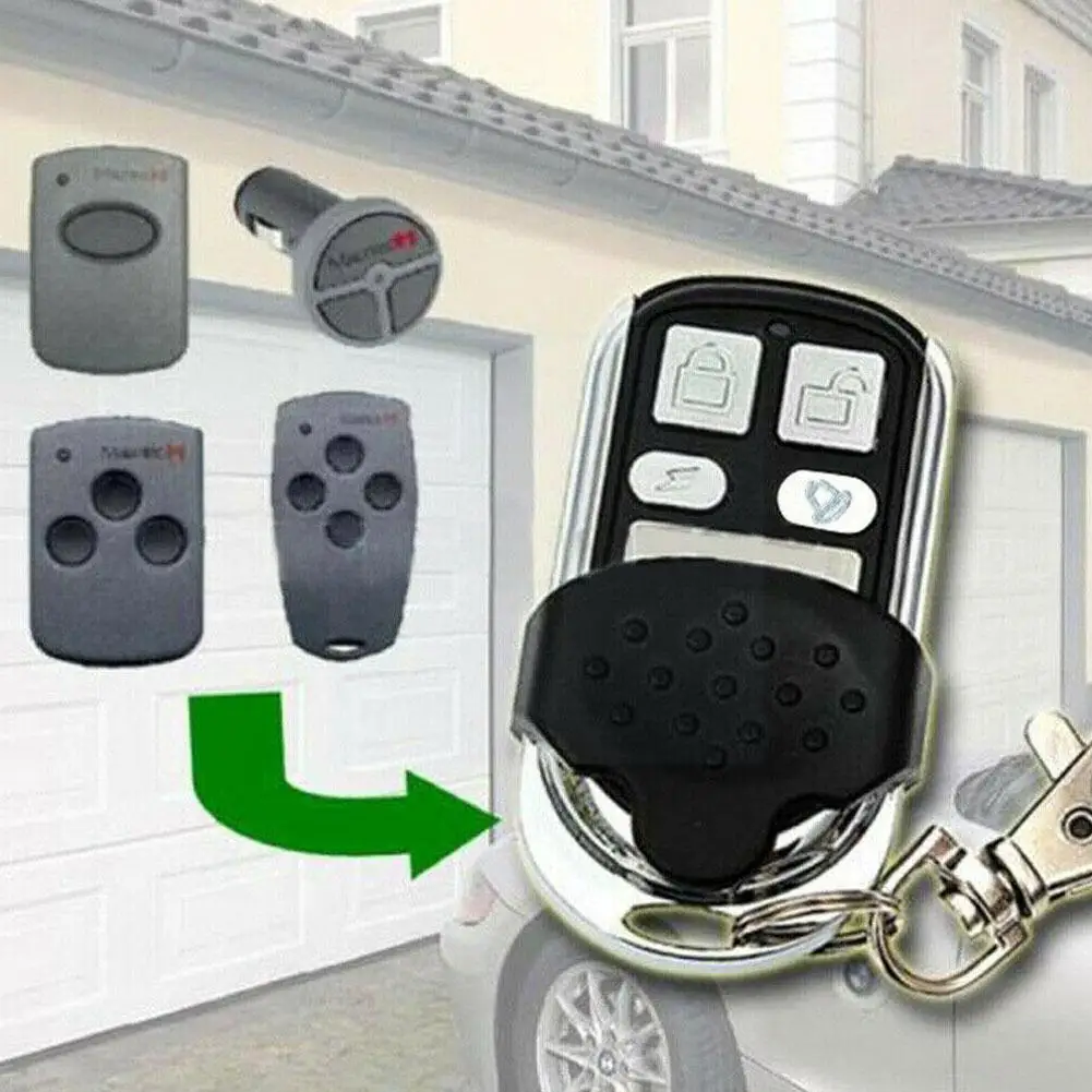 

868Mhz Copy Type Big Slide Metal Four-button Remote Road Door Home Control Garage Self-Copy Gate Garage Clone Door Key Car J4P1