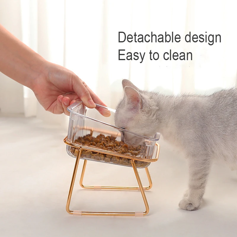 Нескользящие миски для питомцев миска кошек с водой питание двойного кота защиты