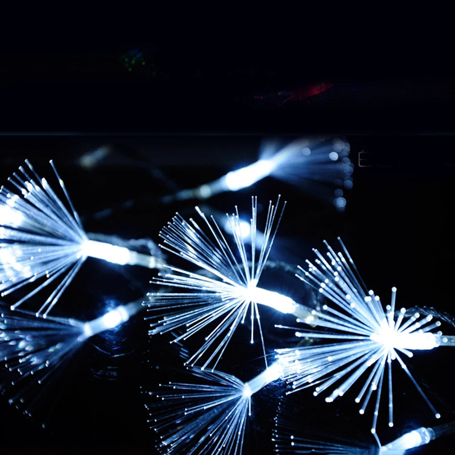 10 м 100 светодиодная гирлянда Рождественское украшение Одуванчик Оптическое