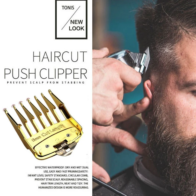 

AD-6Pcs for WAHL Hair Clipper for Barbers Limit Comb Guide Cutting Guard Attachment Kit